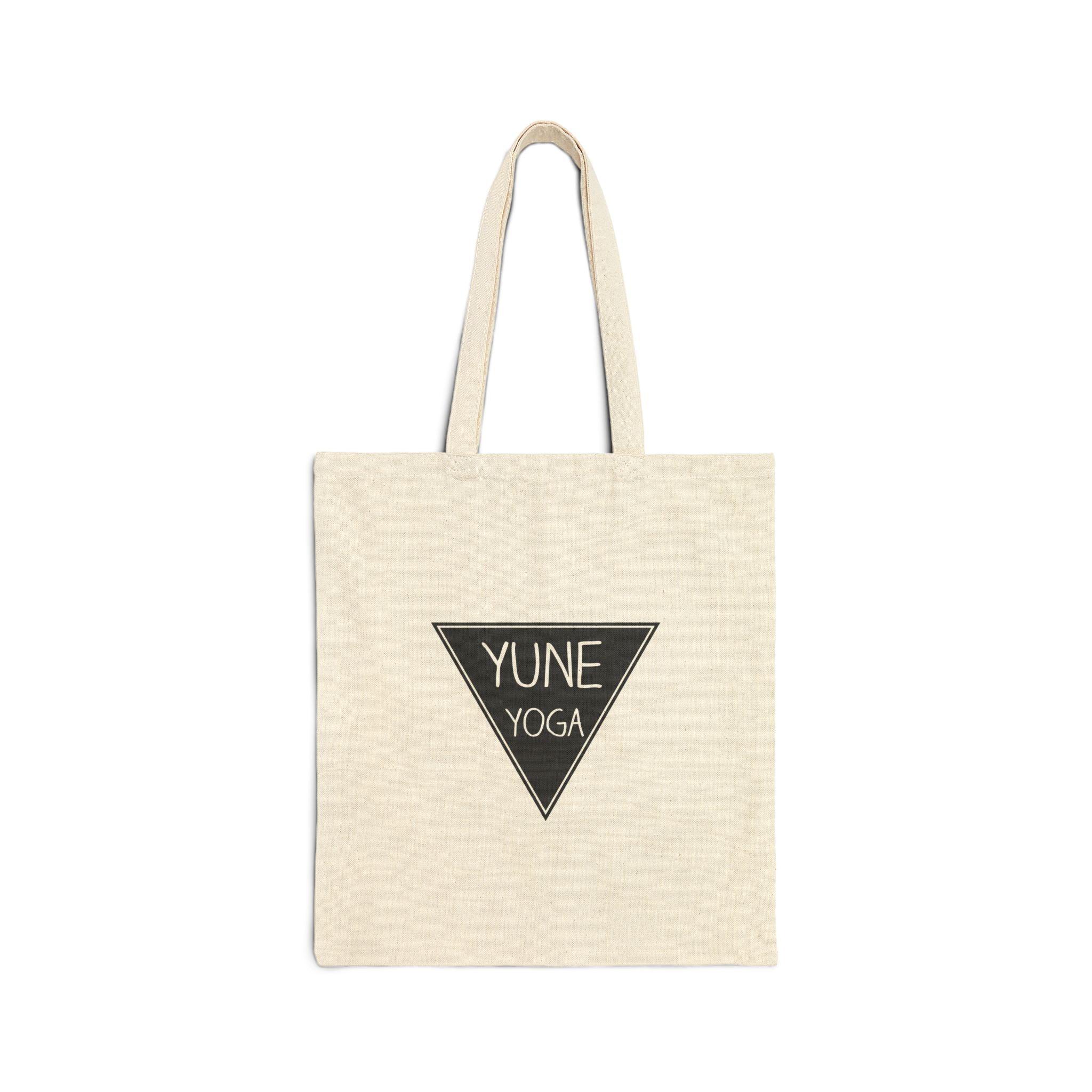 Yune Yoga オーガニックキャンバストートバッグ – エコフレンドリーで丈夫、スタイリッシュなヨガマットキャリア