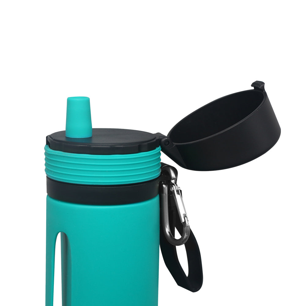 エコフレンドリー 580mL シリコンスポーツドリンク 折りたたみ式ウォーターボトル