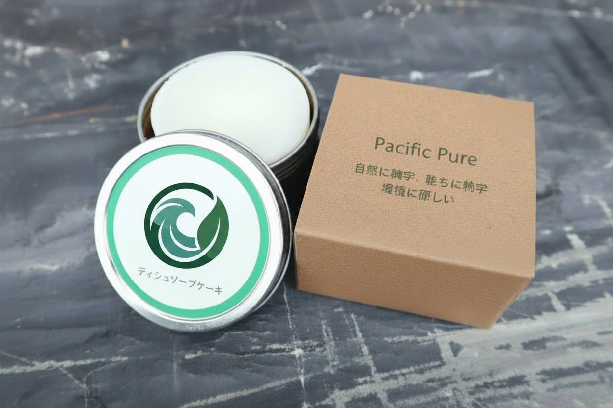 Solid Dish Soap Cake – Pacific Pure Logo